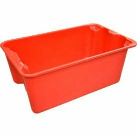 MFG TRAY Molded Fiberglass Toteline Nest and Stack Tote 780408 - 20-1/2" x 12-7/8" x 8", Pkg Qty 10, Red 7804085280